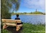 Traumhafter Blick über den Kleinen Frankenteich von der neuen Bank aus